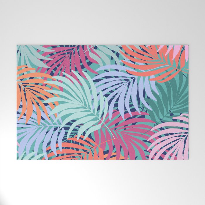 Tropical Forest - sunset Welcome Mat Gallery Image 1