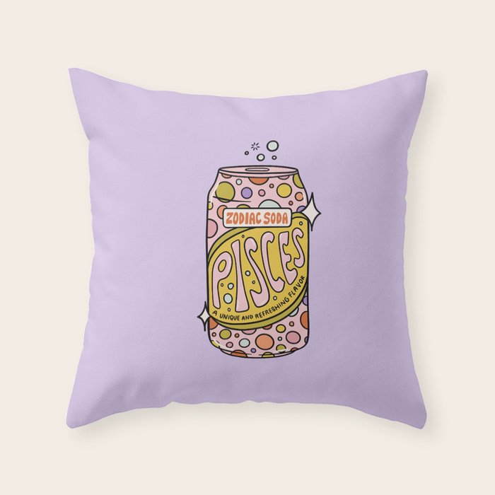 Pisces Soda Throw Pillow Gallery Image 6