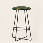 Tigers (Dark Green and Marigold) Stool Gallery Image 1