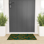 Tigers (Dark Green and Marigold) Welcome Mat Gallery Image 3