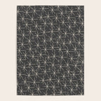 Stella - Atomic Age Mid Century Modern Pattern in Almond Cream and Charcoal Gray Poster Gallery Image 4