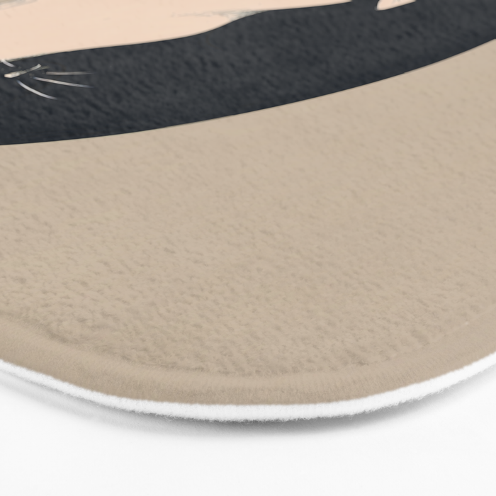 Yin Yang Cats Illustration Bath Mat Gallery Image 3