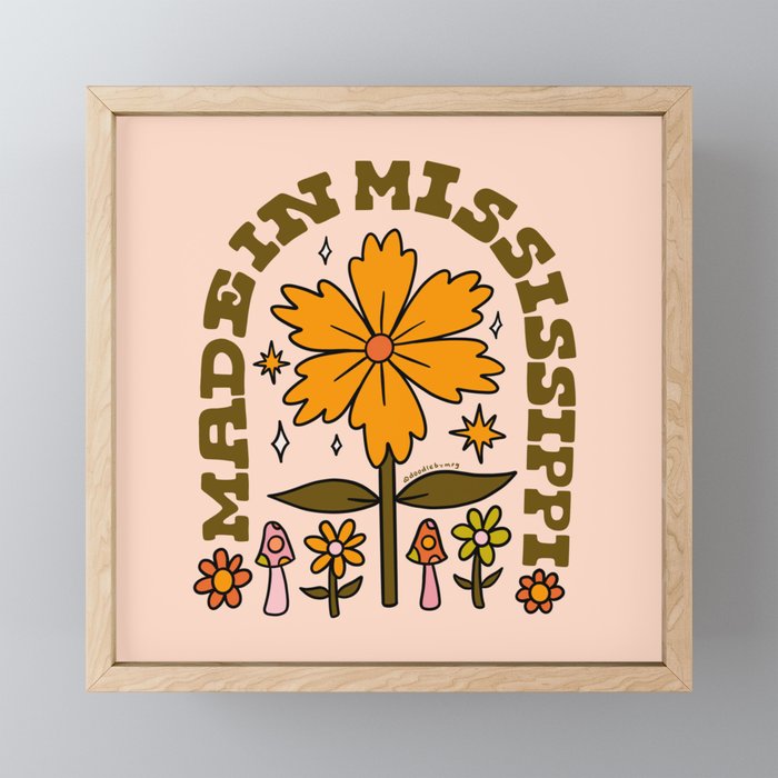 Made In Mississippi Mini Art Print Gallery Image 1