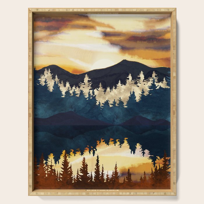 Fall Sunset Serving Tray Gallery Image 1