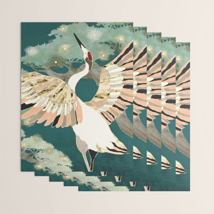 Golden Crane Wrapping Paper Gallery Image 3