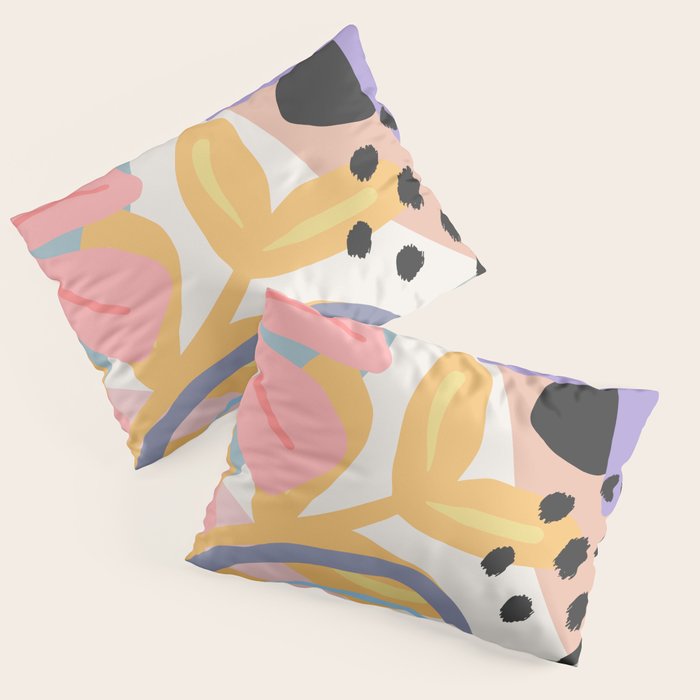 Flower Market Madrid, Pastel Edition Pillow Sham Gallery Image 3