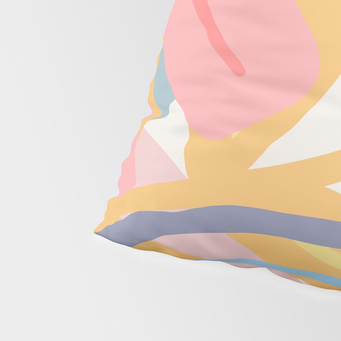 Flower Market Madrid, Pastel Edition Pillow Sham Gallery Image 4