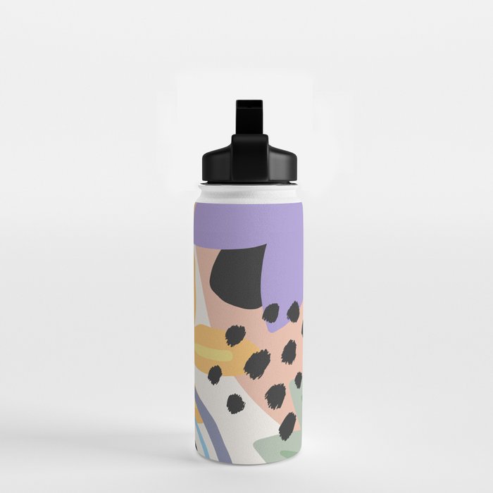 Flower Market Madrid, Pastel Edition Water Bottle Gallery Image 2