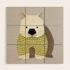 Whimsical Wombat Wood Wall Art Gallery Image 1