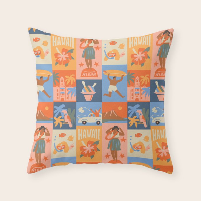 Hawaii's Call Throw Pillow Gallery Image 1