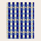 Vintage Blue Gingham with Flowers Poster Gallery Image 4