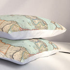 Vintage Map of The Roman Empire (1889) Pillow Sham Gallery Image 3
