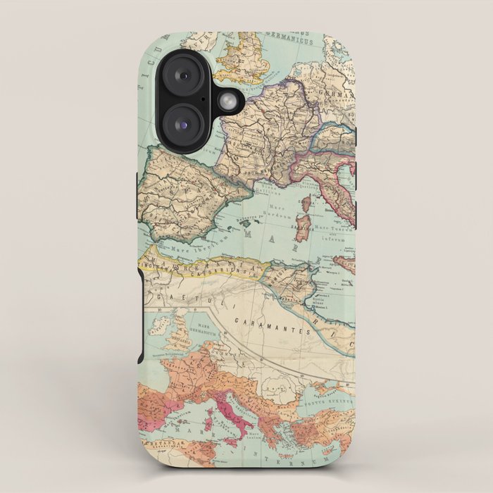 Vintage Map of The Roman Empire (1889) iPhone Case Gallery Image 1