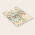 Vintage Map of The Roman Empire (1889) Notebook Gallery Image 2