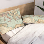 Vintage Map of The Roman Empire (1889) Pillow Sham Gallery Image 2