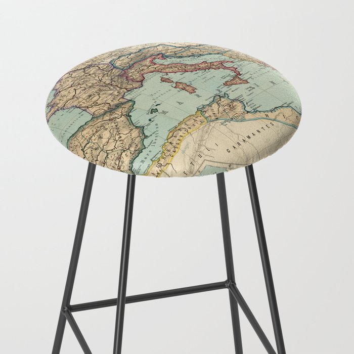 Vintage Map of The Roman Empire (1889) Stool Gallery Image 2