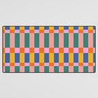 Check Pattern in Bright Colors Desk Mat Gallery Image 3