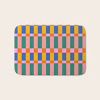 Check Pattern in Bright Colors Bath Mat Gallery Image 1