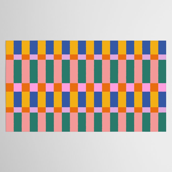 Check Pattern in Bright Colors Tablecloth Gallery Image 2