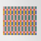 Check Pattern in Bright Colors Throw Blanket Gallery Image 2