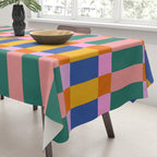 Check Pattern in Bright Colors Tablecloth Gallery Image 3