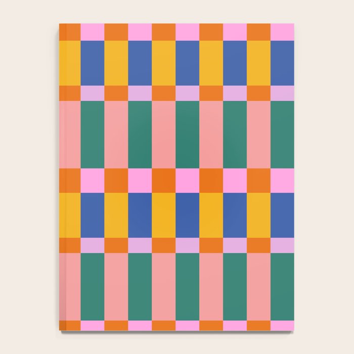 Check Pattern in Bright Colors Notebook Gallery Image 4