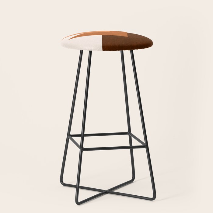 Geometric Blocks in Terracotta Stool Gallery Image 1