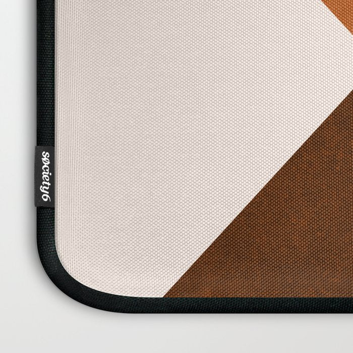 Geometric Blocks in Terracotta Laptop Sleeve Gallery Image 3