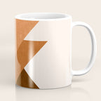 Geometric Blocks in Terracotta Coffee Mug Gallery Image 1