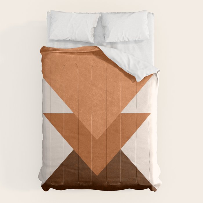 Geometric Blocks in Terracotta Comforter Gallery Image 6