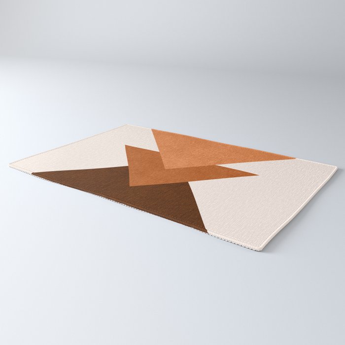 Geometric Blocks in Terracotta Rug Gallery Image 3