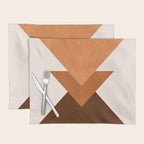Geometric Blocks in Terracotta Placemat Gallery Image 1