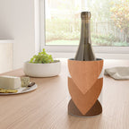 Geometric Blocks in Terracotta Wine Chiller Gallery Image 4