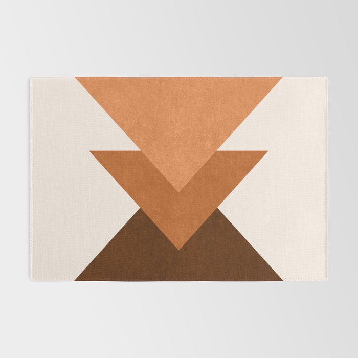 Geometric Blocks in Terracotta Rug Gallery Image 2