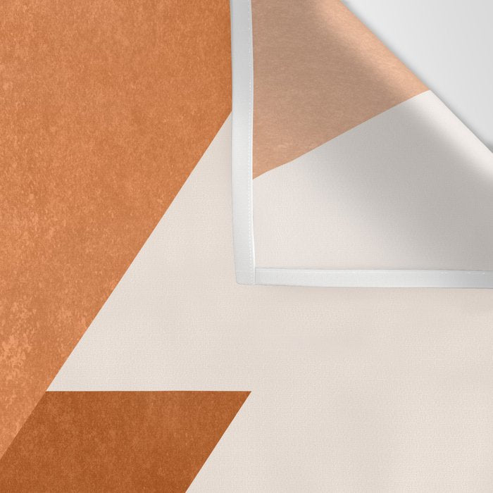 Geometric Blocks in Terracotta Wall Tapestry Gallery Image 3