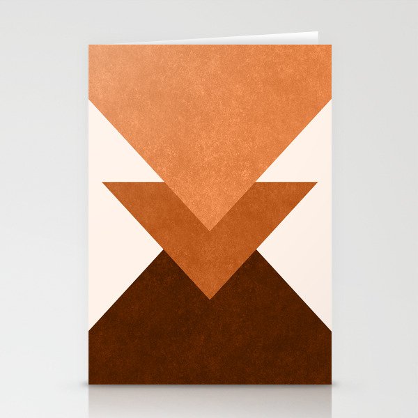 Geometric Blocks in Terracotta Stationery Card Gallery Image 2