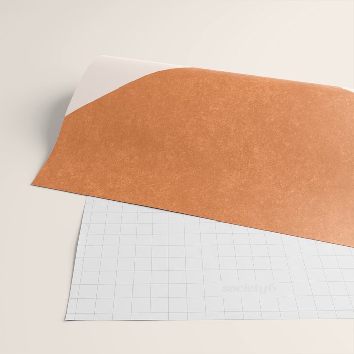 Geometric Blocks in Terracotta Wrapping Paper Gallery Image 2