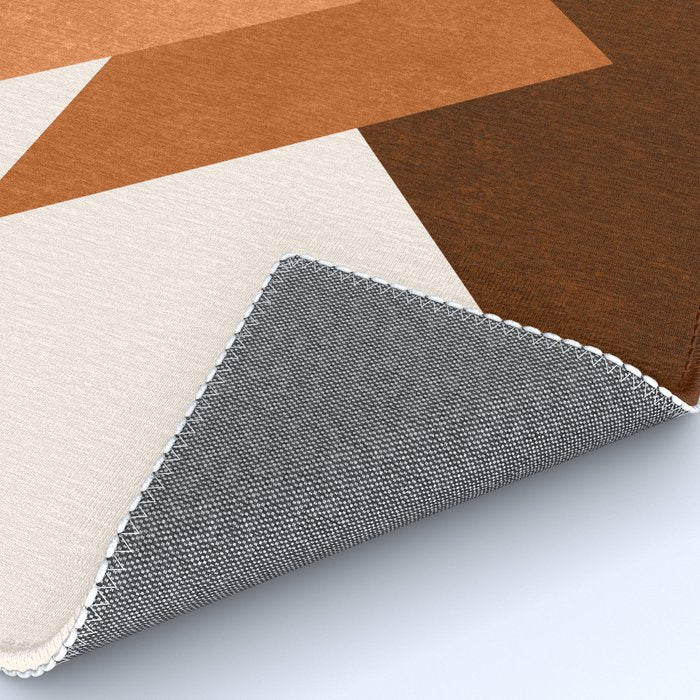 Geometric Blocks in Terracotta Rug Gallery Image 4