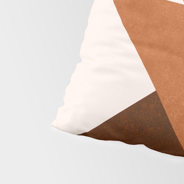 Geometric Blocks in Terracotta Pillow Sham Gallery Image 4