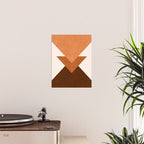 Geometric Blocks in Terracotta Poster Gallery Image 2