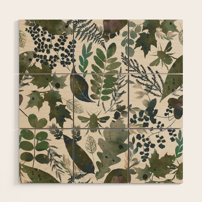 Greenish forest Wood Wall Art Gallery Image 1