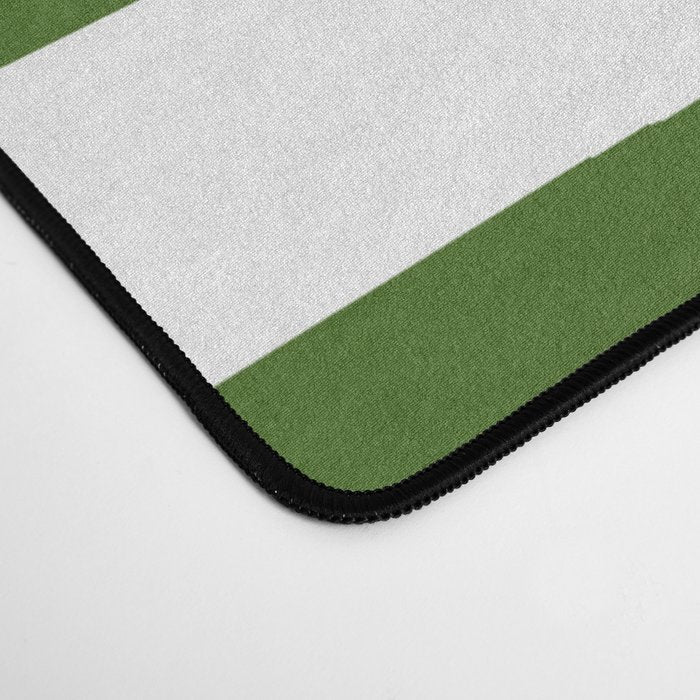 Simply Drawn Stripes in Jungle Green Desk Mat Gallery Image 4