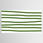 Simply Drawn Stripes in Jungle Green Tablecloth Gallery Image 2