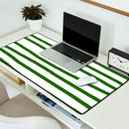 Simply Drawn Stripes in Jungle Green Desk Mat Gallery Image 2