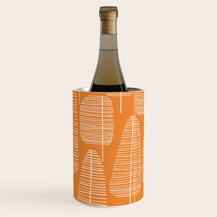 Mid Century Modern Forest Navel Orange Wine Chiller Gallery Image 2