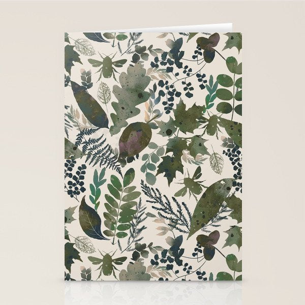 Greenish forest Stationery Card Gallery Image 1