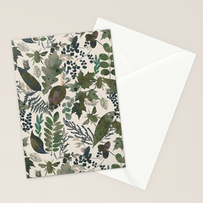 Greenish forest Stationery Card Gallery Image 2