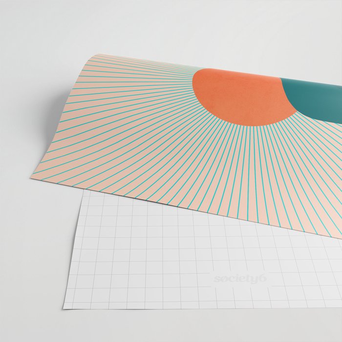 Abstraction_NEW_SUNLIGHT_MOUNTAINS_SHINE_POP_ART_M1209A Wrapping Paper Gallery Image 2