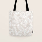 Tropical Palm Leaves - Palm Leaf Pattern - Sandy Beige Tote Bag Gallery Image 1