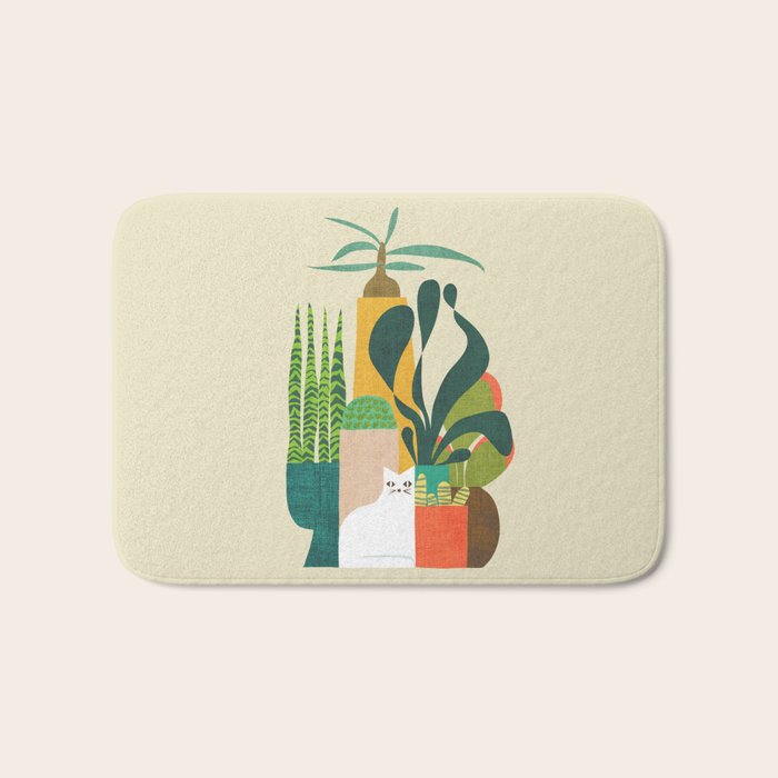 Still life with cat Bath Mat Gallery Image 1
